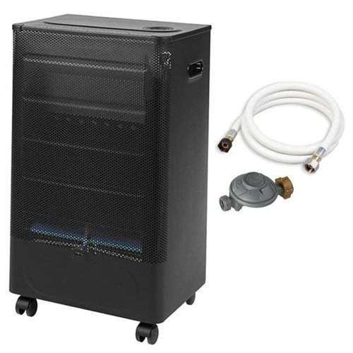 Favex Chauffage d'Appoint Interieur Gaz Praha Blue Flame Tuyau et Détendeur