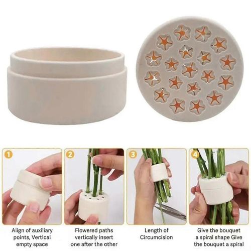 Support De Tige De Fleur Fiable Spirale Ikebana Tige Holder Diy Bouquet Twister Arrangement Floral Holder Accessoire D