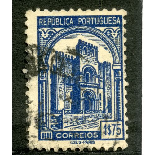 Timbre Oblitéré Republica Portuguesa, Correios, 1s75