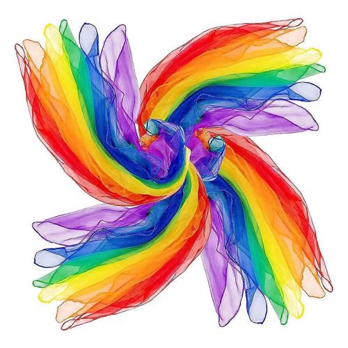 24 Pcs Enfants Jonglerie Foulards Danse Musique Foulards Foulards Colorés Foulards Mouvement Foulards Rythme Foulards Pour Enfants Mouvement