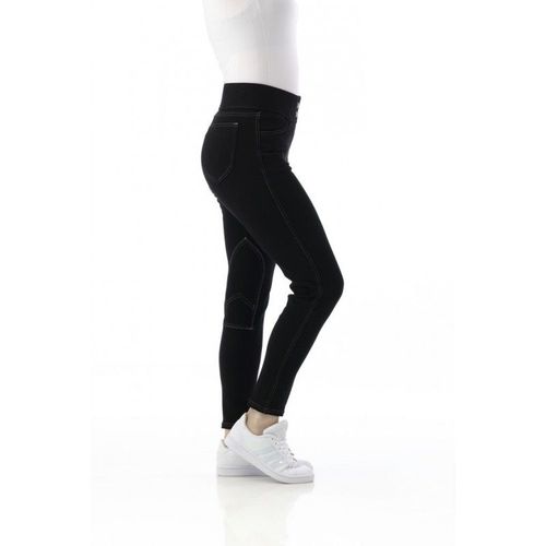 Pantalon Equithème "Pull-On" - Couleur : Marine/Blanc, Taille : 34, Taille : Femme