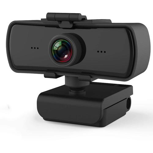 Caméra Web 1080P jusqu'à 2K, webcam HD avec microphone et cache de confidentialité, caméra d'ordinateur USB, webcam grand angle, Plug and Play, appels vidéo