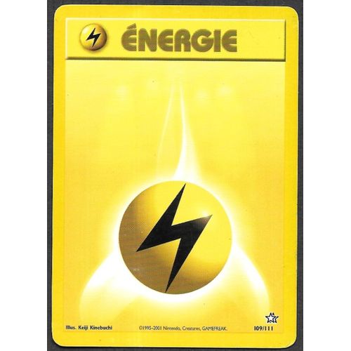 Carte Pokémon Énergie Électrique 109/111 - Néo Genesis Wizards (Fr)