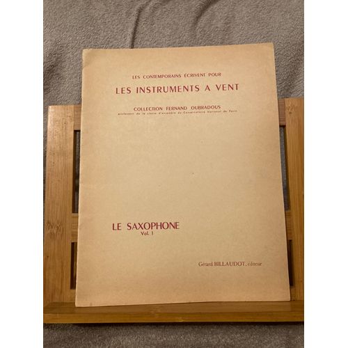 Le Saxophone Volume 1 Partition Saxophone Piano Fernand Oubradous Ed. Billaudot