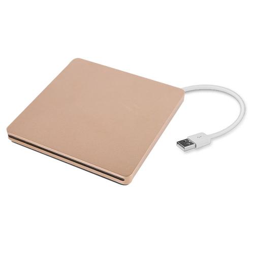 Lecteur de CD DVD externe USB Type C portable ultra fin Superdrive Graveur optique CD RW DVD RW Duplicateur de disque compatible avec Mac MacBook Pro Air iMac et ordinateur portable