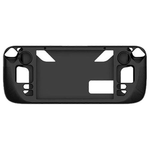 Convient Pour L'étui En Silicone De Console De Jeu Steamdeck Oled, Étui De Protection En Silicone Tout Compris Portable Avec Support, Noir