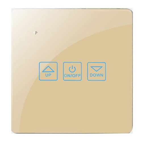 Commutateur tactile de contrôle de la vitesse du ventilateur Wifi Smart Deluxe Crystal Panel Switch Tuay App Télécommande 90V 250V EU UK Switch (B)