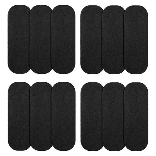 12PCS Ventilateur De Plafond Filtre Coquilles De Noix De Coco Activées Filtres À Air Carbone Auto-Adhésif Ventilateur De Plafond Ventilateur De Plafond Haut Garde L'air Frais