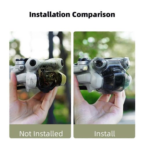 Pour Dji Mini 4 Pro Drone Capuchon D'objectif Protecteur De Cardan Intégré Pare-Soleil Pare-Soleil Housse De Protection Accessoires-Générique