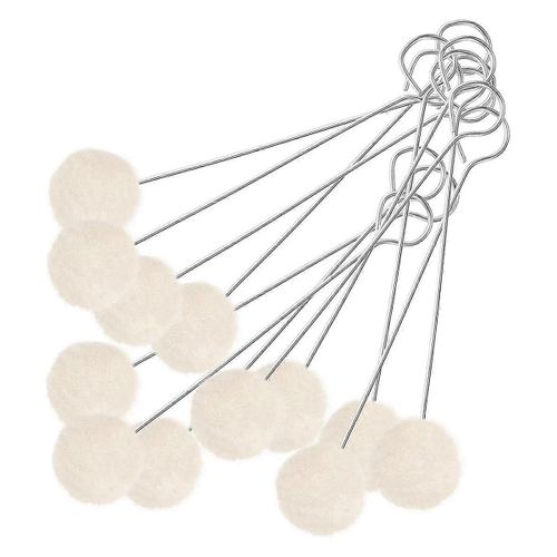 200 pièces Laine Babilleux Ball Brosse Cuir Outil De Teinture Avec Poignée En Métal Applicateur Outil pour Cuir Teinture Laine Dye Dauber