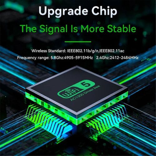 Nouveau adaptateur USB WiFi 1300Mbps double bande 2.4G / 5Ghz dongle Wi-Fi USB3.0 haute vitesse 802.11AC récepteur sans fil à 4 antennes