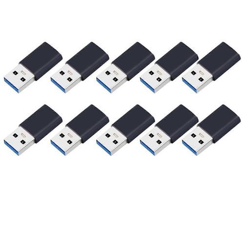 Convertisseur d'adaptateur USB-A vers USB-C 10 Gpbs compatible avec le téléphone et la tablette PC
