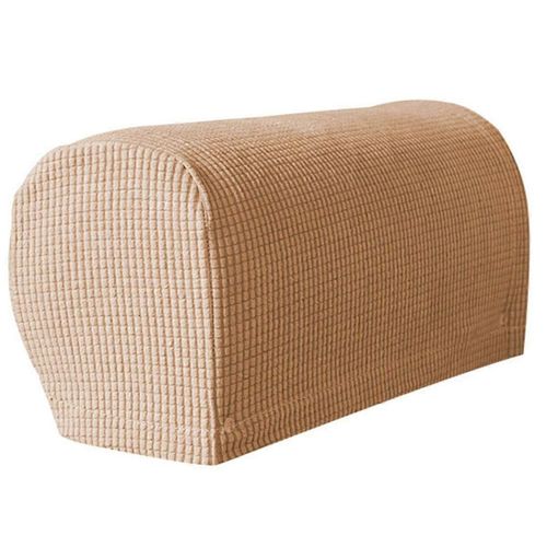 2pcs Housses D'accoudoirs En Peluche Extensibles Douces, Housses D'accoudoirs Extensibles Pour Chaises/Canapés, Housses D'accoudoirs De Canapé, Kaki