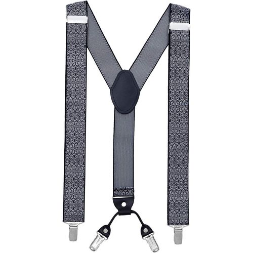 Bretelles Pour Hommes Clips Robustes 3,5 Cm De Large Jusqu'à 195 Cm De Hauteur
