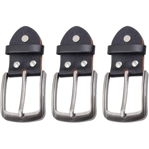 3 Pieces Men's Belt Buckle,Leather Connecting Belt Buckle,Metal Belt Buckles,Replacement Belt Buckle For Men And Women (38-40 Mm)
