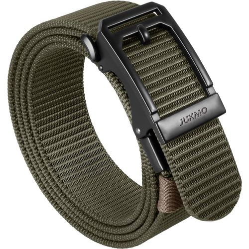 Ceinture Tactique À Cliquet Pour Homme En Nylon De 3,8 Cm Avec Boucle Coulissante Automatique,Bordure Réglable