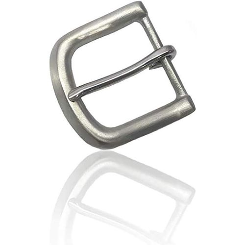Boucles Ceinture Métal Argenté Pour Homme,Boucle Ardillon Pour Ceinture 4cm Large,Boucle Ardillon Acier Inoxydable Massif,1 Boucle Ardillon,Ceinture Rechange À Clip,Boucle Faite À La Main