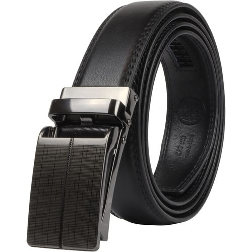 Ceinture Homme,Ceinture En Cuir Avec Boucle Automatique Sans Trous,Ceinture Élégante Et Résistante,Cadeau Homme,Largeur 3,1 Cm,Longueur 110 Cm Ou 120 Cm