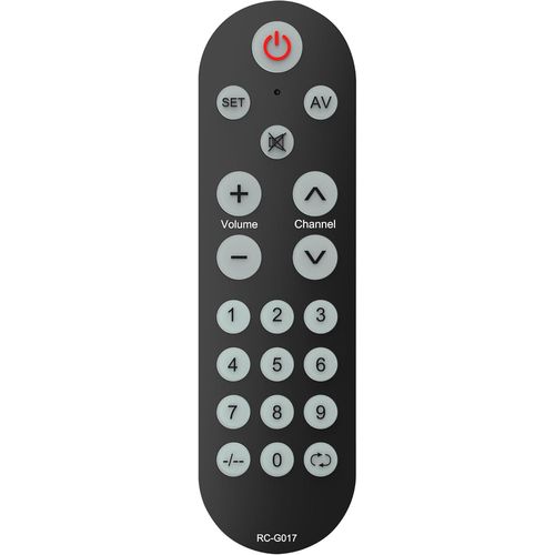 TV Remote Control Big Buttons,Easy to Use,Universal Remote Control,Suitable for Seniors,Basic Buttons-Simple Operation Remote Control Required for Pairing