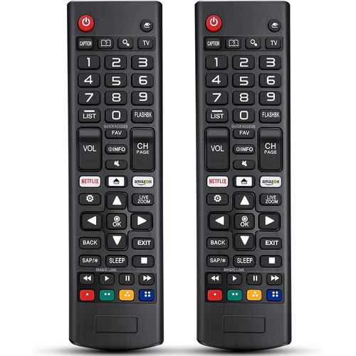 2 Pack Universal Remote Control for LG Smart TV,New Replacement Remote Control for All LG Smart TV AKB75095307,AKB75095308