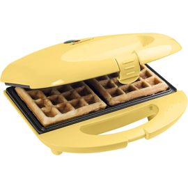Gaufrier Pour Gaufres De Bruxelles, Gaufrier Avec Revêtement Anti-Adhésif, Design Rétro, 700 Watts, Couleur: Jaune[PLA6120095]