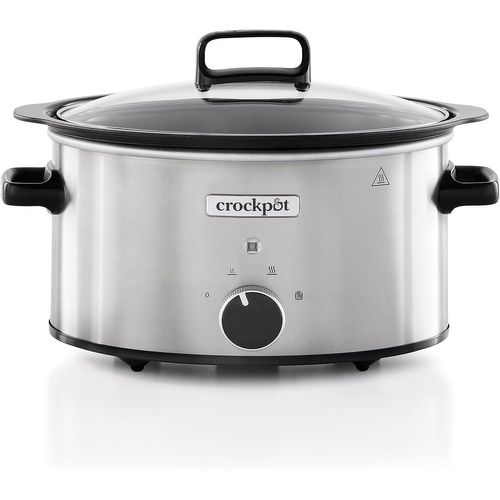 Crockpot Mijoteuse | 3,5 L (3-4 Personnes) | Bol Adapté Pour Le Feu Fort Pour La Viande Et Les Légumes Dorés | Acier Inoxydable[PLA6121019]