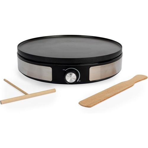 Crêpière Électrique 2 En 1 1500W, Grande Plaque 33Cm Réversible Pour 1 Grande Crêpe Ou 7 Mini Crêpes, Machine À Crêpes Antiadhésive Avec Accessoires En Bois, Garantie 3 Ans[PLA6120653]