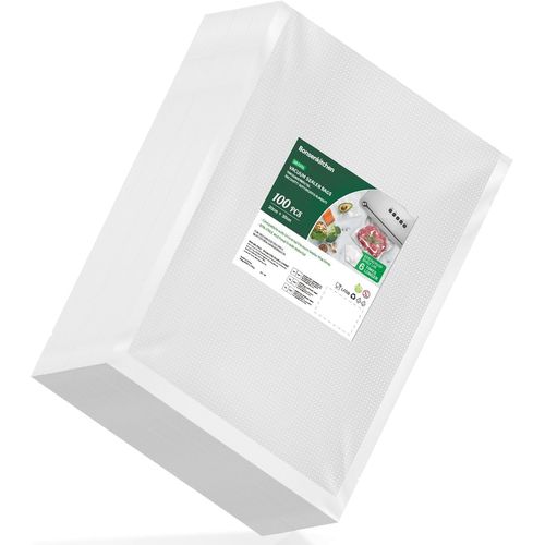 Sacs Sous Vide Alimentaire 100 Sachets 20 X 30 Cm Pour Machine Sous Vide - Sacs À Faire Le Vide D'Air Gaufrés Pour La Conservation Des Aliments Et La Cuisson, Vb3205[PLA6120296]