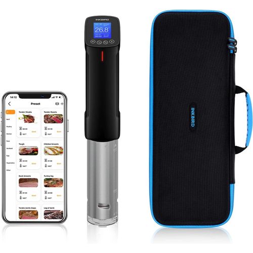 Isv-100W Thermoplongeur Chauffe Eau + Boîte De Rangement | Set De Wifi Cuisson Sous Vide Avec Étuis En Rigide Et Pvc Pour Le Voyage Et Le Stockage[PLA6121418]