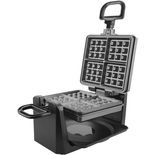 Wm-110984.4 Gaufrier Rotatif Pour 4 Gaufres Belges En Même Temps, Avec Fonction Rotative Professionnelle, Plaques Antiadhésives, Régulateur De Température, 1000 W, « Bien Testé »[Pla6120689]