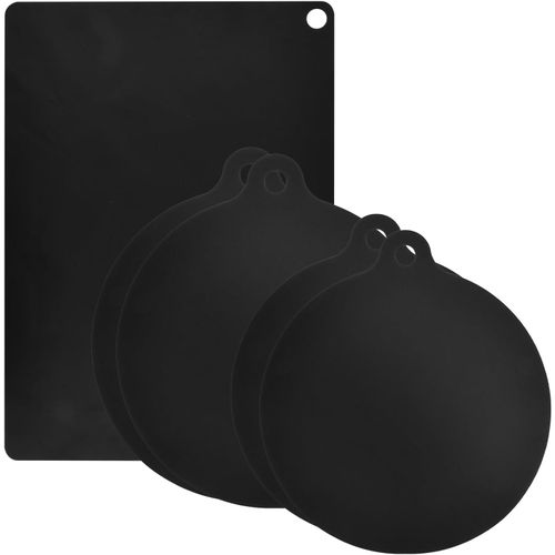 5 Pcs Set Tapis De Cuisson 22Cm 24Cm 35X25Cm, Tapis Protection Plaque Induction, Résistant À La Chaleur 240°C, Résistante Huile, Protege Table Adaptateur Cache Protection Plaque In[PLA6121326]
