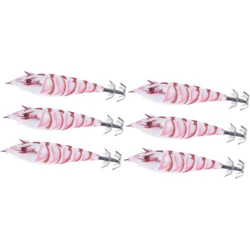 Asas-6 Pièces Kit De Leurres À Poisson Appâts De Pêche En Forme De Poisson Leurres De Pêche Au Calmar Appâts À Lame Poisson Leurre Appât Leurre Dur Appât D'eau Douce Appât À Crevettes