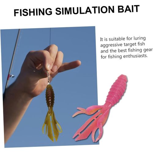 Asas-Ensemble De Leurres Artificiels À Action Améliorée Pour Crevettes 16 Pièces Kit De Leurres De Pêche Appâts Pour Crevettes Pour La Pêche En Eau Douce