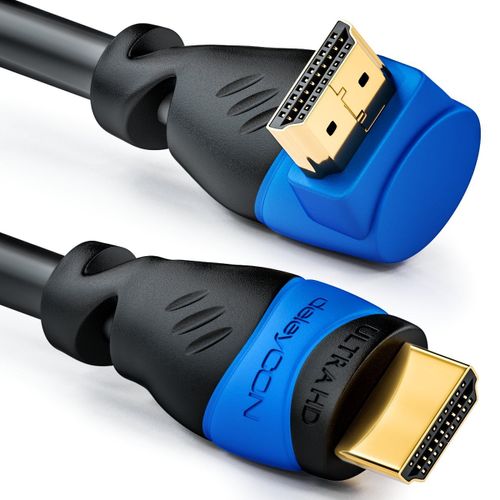 asas-3,0M Câble Hdmi Coudé (Angle 270°)-Uhd 4K Hdr 1080P 2160P Earc-Pour Tv,Barre De Son,Moniteur,Pc,Ordinateur Portable,Projecteur,Ps5,Xbox-Noir
