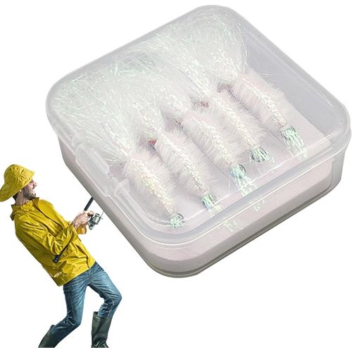 Asas-Kit D'appâts De Pêche À La Mouche Pour Truite Et Perche,Crevettes Glacées,Équipement De Pêche Léger Pour La Pêche En Rivière,En Eau Douce Et En Eau Salée