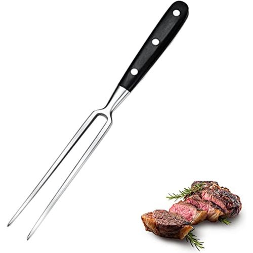 Fourchette À Viande Avec Poignée ¿ Fourchette À Viande En Acier Inoxydable De 29 Cm, Fourchette À Barbecue, Fourchette À Viande Avec Poignée En Plastique Pour Barbecue, Cuisine, Di[AIG6122714]