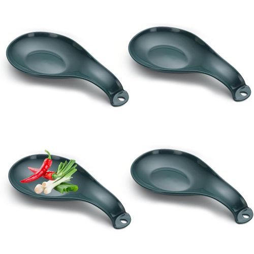 Repose Cuillère 4 Pièces Avec Trou Suspension Porte Cuillere Cuisine, Repose Cuillère, Repose Ustensiles Cuisine, Repose-Cuillère En Plastique, Pour Cuisine, Salle Manger[Aig6122691]