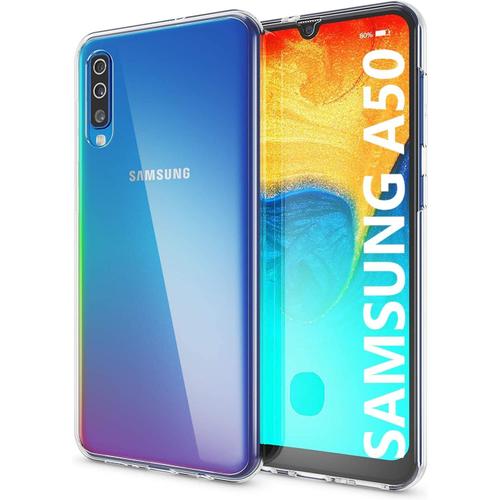 Coque Pour Samsung Galaxy A50 2019 Avec Protège Écran Transparent Silicone Intégral 360 Double Protection Housse Avant Arrière Galaxi A 50