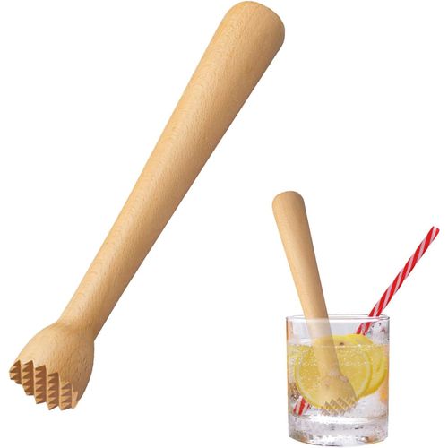 Presse-Purée En Bois De Hêtre 25 Cm - Ustensile De Cuisine Robuste Pour Purée De Pommes De Terre, Choucroute Et Aliments Fermentés - Design Ergonomique Et Naturel[Aig6122356]