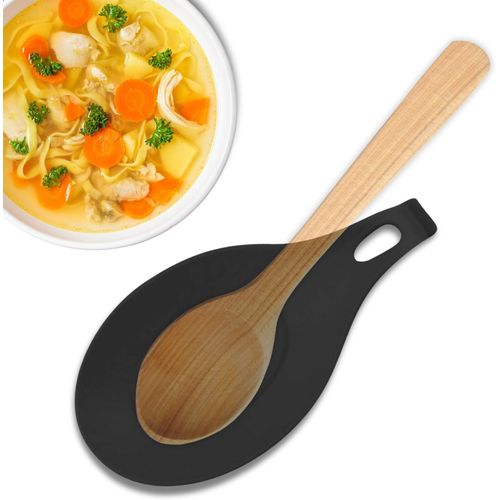 Support Repose-Cuillère En Silicone Pour Cuisine, Repose-Cuillère En Silicone, Support Pour Cuillères De Cuisine, Support Pour Ustensiles De Cuisine, Porte-Cuillères En Silicone, S[Aig6122983]
