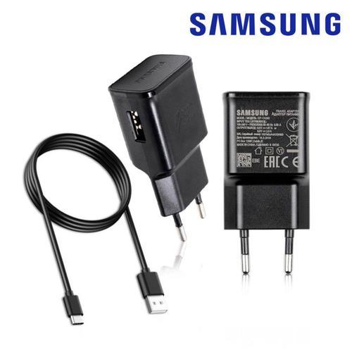 15W Original Chargeur Secteur Prise de Courant Adaptateur Charge Rapide + Câble Cordon USB-C Origine Pour Samsung Galaxy S8 S8+ / S9 S9+ Plus / S10 S10e S10+ 5G