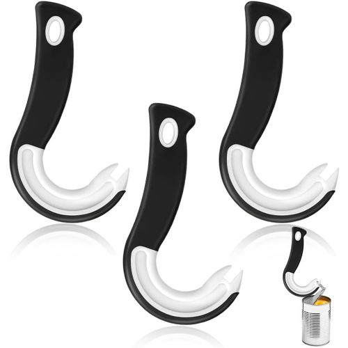 3 Pcs Ouvre Boite De Conserve En Forme De J,Ouvre-Boîte À Anneau Facile Bague Pull Can Ouvre Avec Anneau Pull En Verre, Ustensile De Cuisine Facile À Ouvrir Pour Boîtes Avec Anneau[Aig6122124]
