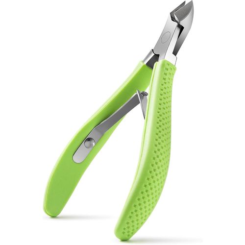 Coupe Cuticule Ongle,Ciseaux Cuticules Professionnel,Pince Cuticule Ongle Acier Inoxydable,Pince A Cuticule Silicone Poignée 