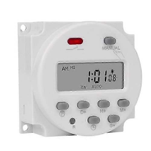 Intervalle De 1 Seconde 220v Interrupteur De Minuterie Numérique Lcd 7 Programmateur De Relais Temporisé Programmable Hebdomadaire Cn101s