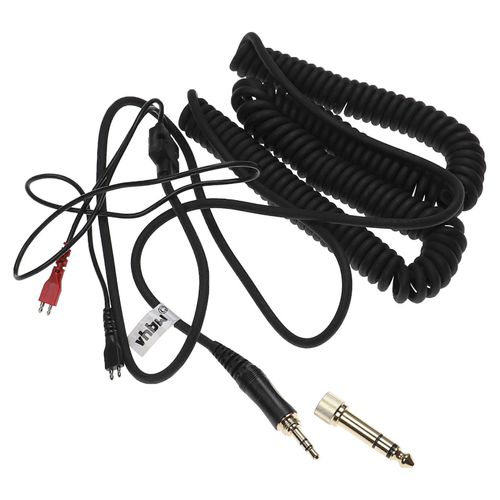 Vhbw Audio Aux Câble Compatible Avec Les Casques Sennheiser Hd 540, Hd 530, Hd 530 Ii - Câble Audio Jack 3,5 Mm Vers 6,3 Mm, 400 Cm Noir