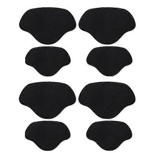 Patchs De Protection De Talon/Réparation De Chaussures 2 Tailles 4 Pièces Set Noir