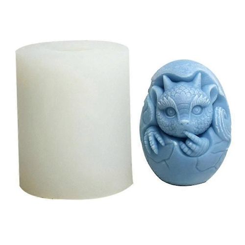 3d Dinosaure Oeufs Bougie Moule Silicone Dragon Bébé Coquille Cassée Bricolage Gypse Moules