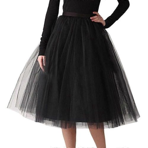 Gaze Plissée Pour Femmes De Haute Qualité Longueur De Genou Jupe Adulte Tutu Jupe De Danse
