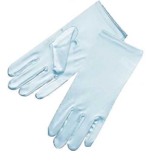 Shiny Stretch Satin Dress Gants Longueur Du Poignet 2bl