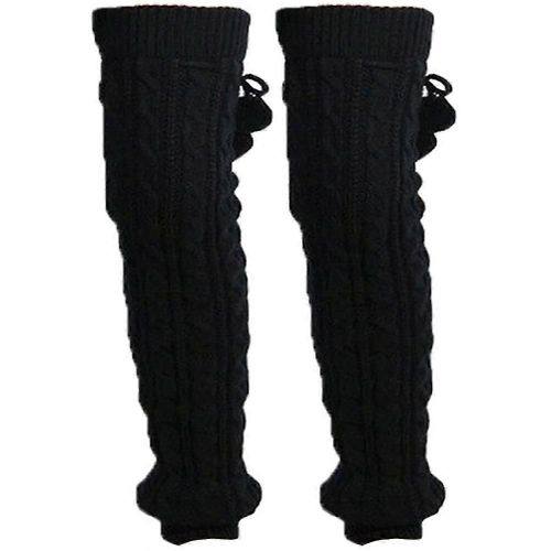 1 Paire De Jambières D'hiver Tricotées Chaussettes De Jambe D'hiver Chaud Chaussettes Chauffe-Mollet Pour Femmes Fille
